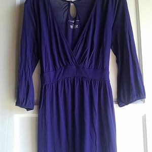 Long Sleeve Tunic - Purple - maternity